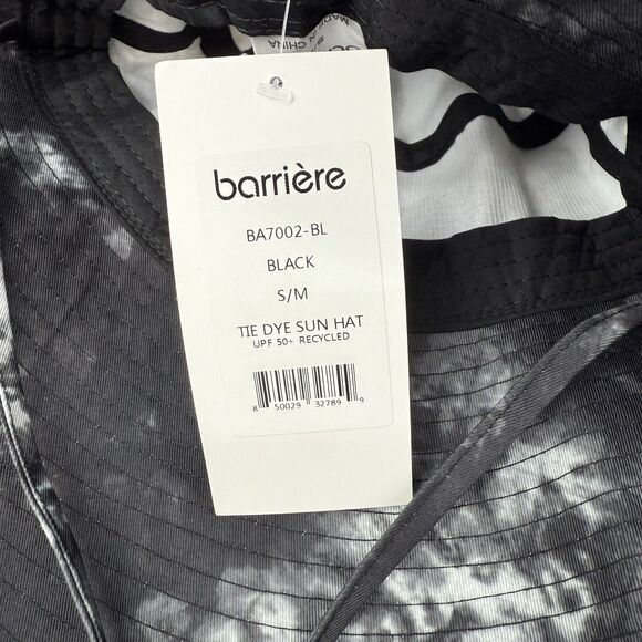Barrière Tie Dye Black Sun Hat 50 UPF NWT Cruise Vacation Beach Outdoors Unisex - Picture 5 of 6
